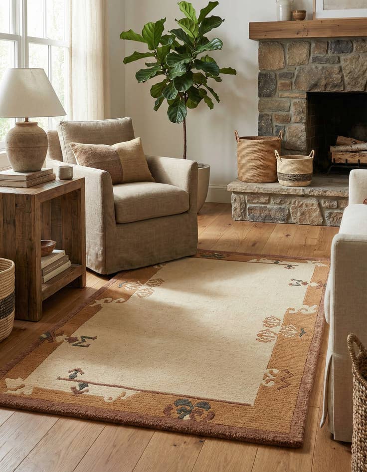 Detail image of 2' 2 x 3' 4  Hand Knotted Tibet Wool Rug