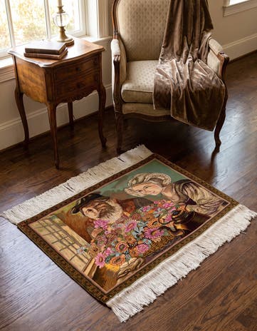 2' x 2' 9 Tabriz Wool Rug