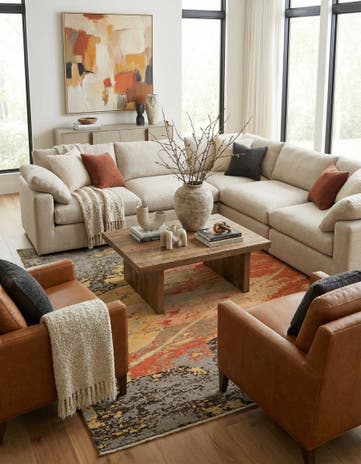 5' 10 x 9' 4 Hand Knotted Darya Wool Rug