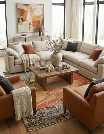 5' 10 x 9' 4 Hand Knotted Darya Wool Rug