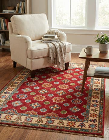 3' 6 x 5' Hand Knotted Kazak Rug