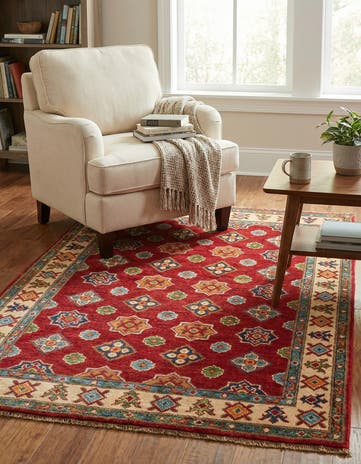 3' 6 x 5' Hand Knotted Kazak Rug