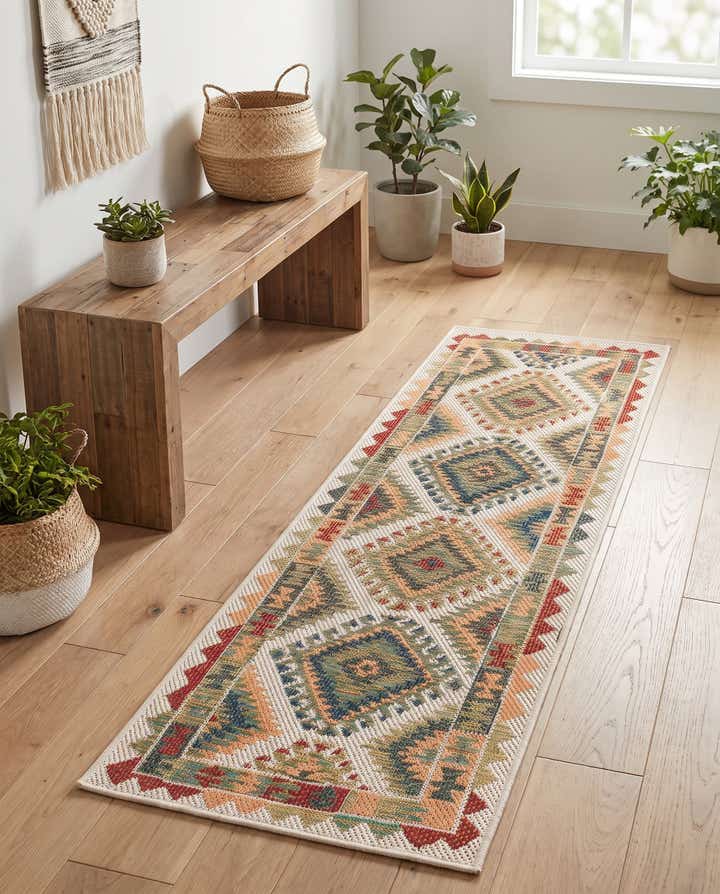 60cm x 185cm Leicht zu reinigen Baja Innen- / Aussenbereich Läufer Teppich