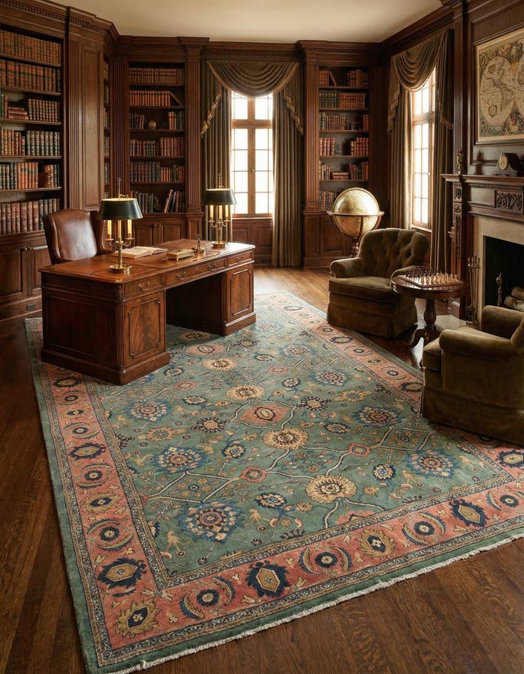 Detail image of 10' 4 x 16' 4 Sarough Rug