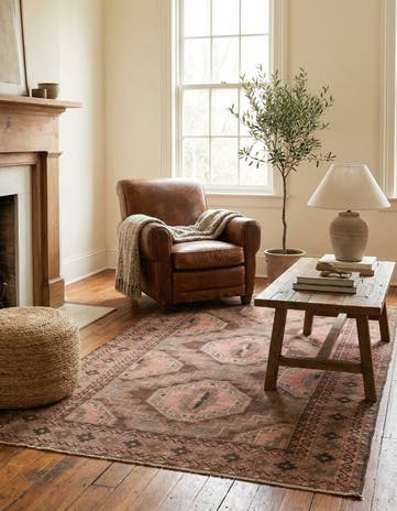 3' 6 x 6' 4 Hand Knotted Ultra Vintage Persian Wool Rug