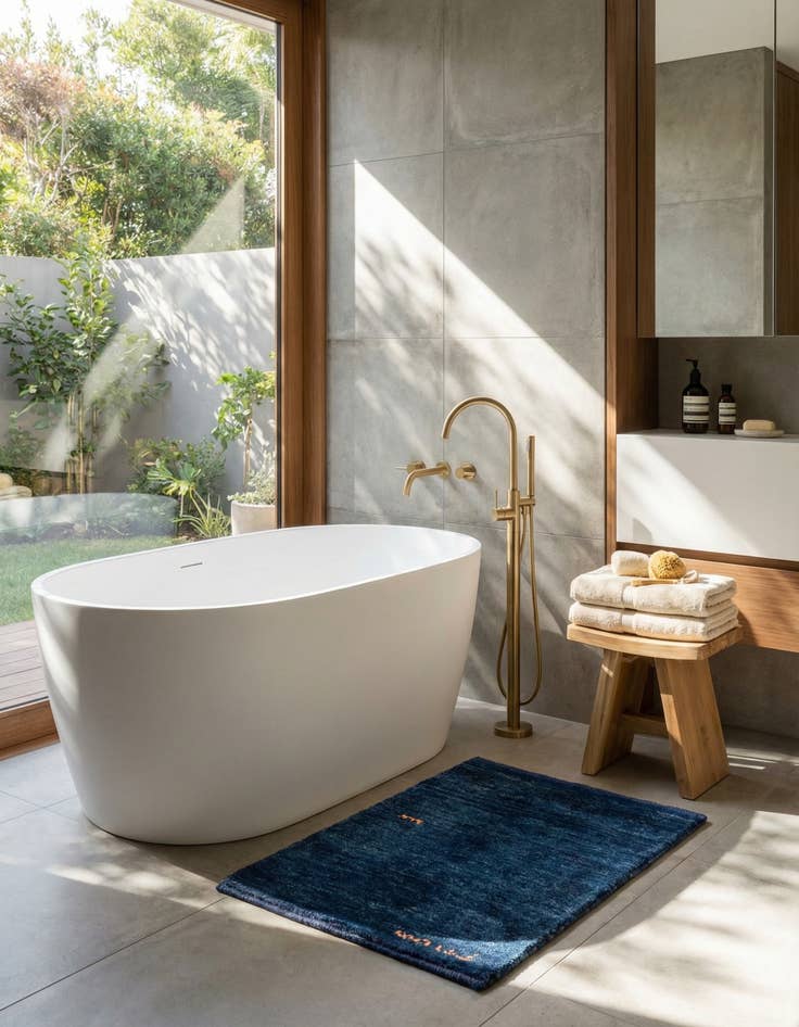 Detail image of 1' 4 x 1' 9 Gabbeh Shouli Wool Rug