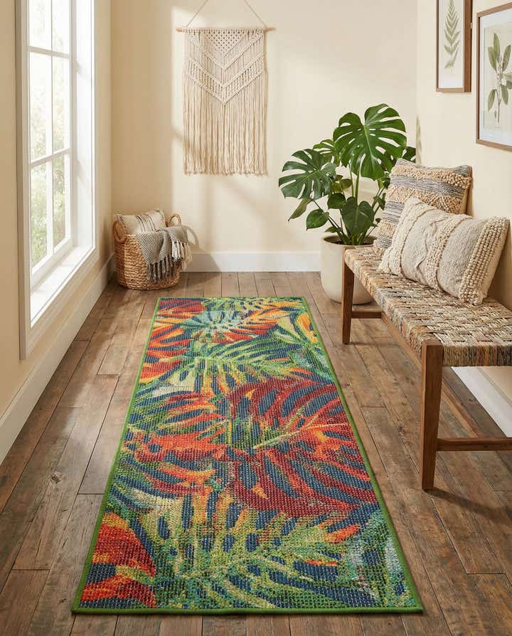 2' x 6' 1 Easy-Clean Baja Indoor / Outdoor Runner Rug