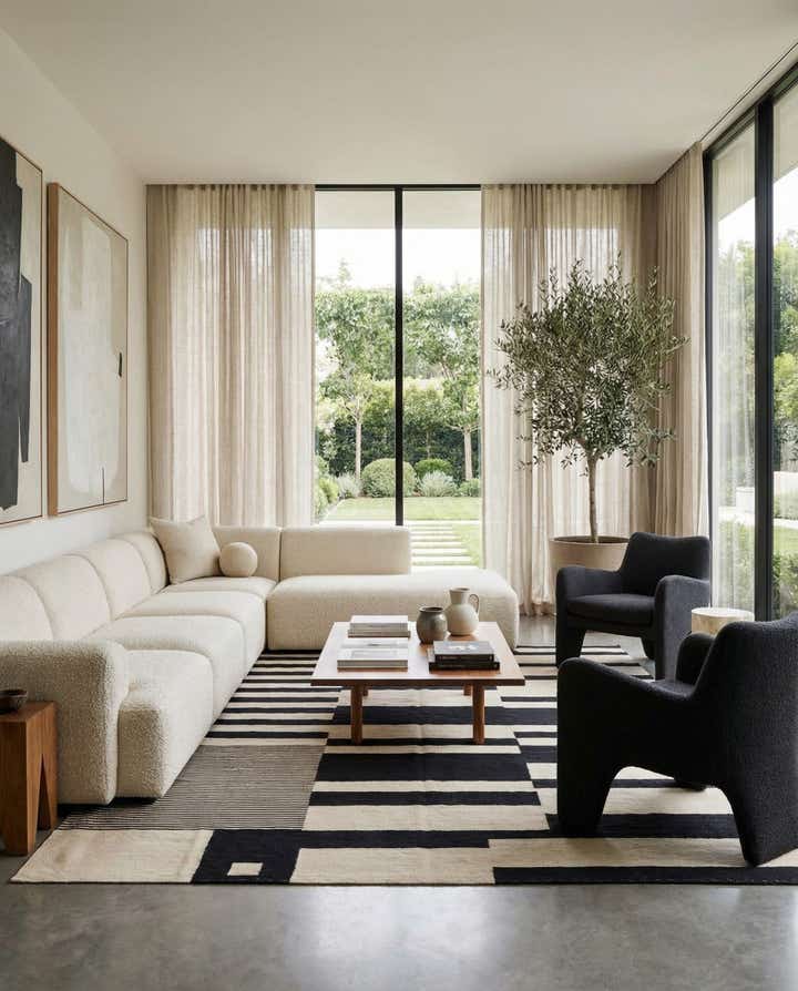 8' 9 x 11' 3 Hand Woven Kilim Modern Wool Rug