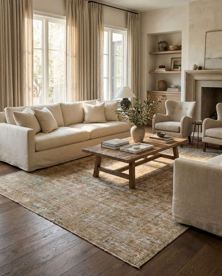 8' 8 x 11' 10 Hand Knotted Ultra Vintage Persian Wool Rug