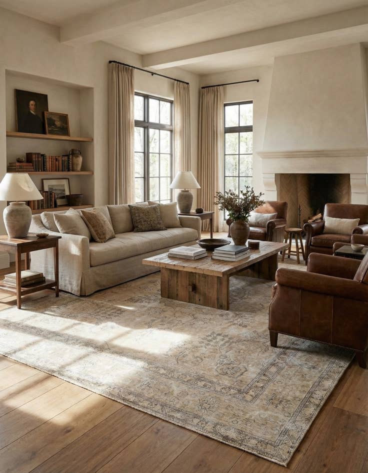 Detail image of  9' 6 x 12' 2  Hand Knotted Ultra Vintage Persian Wool Rug