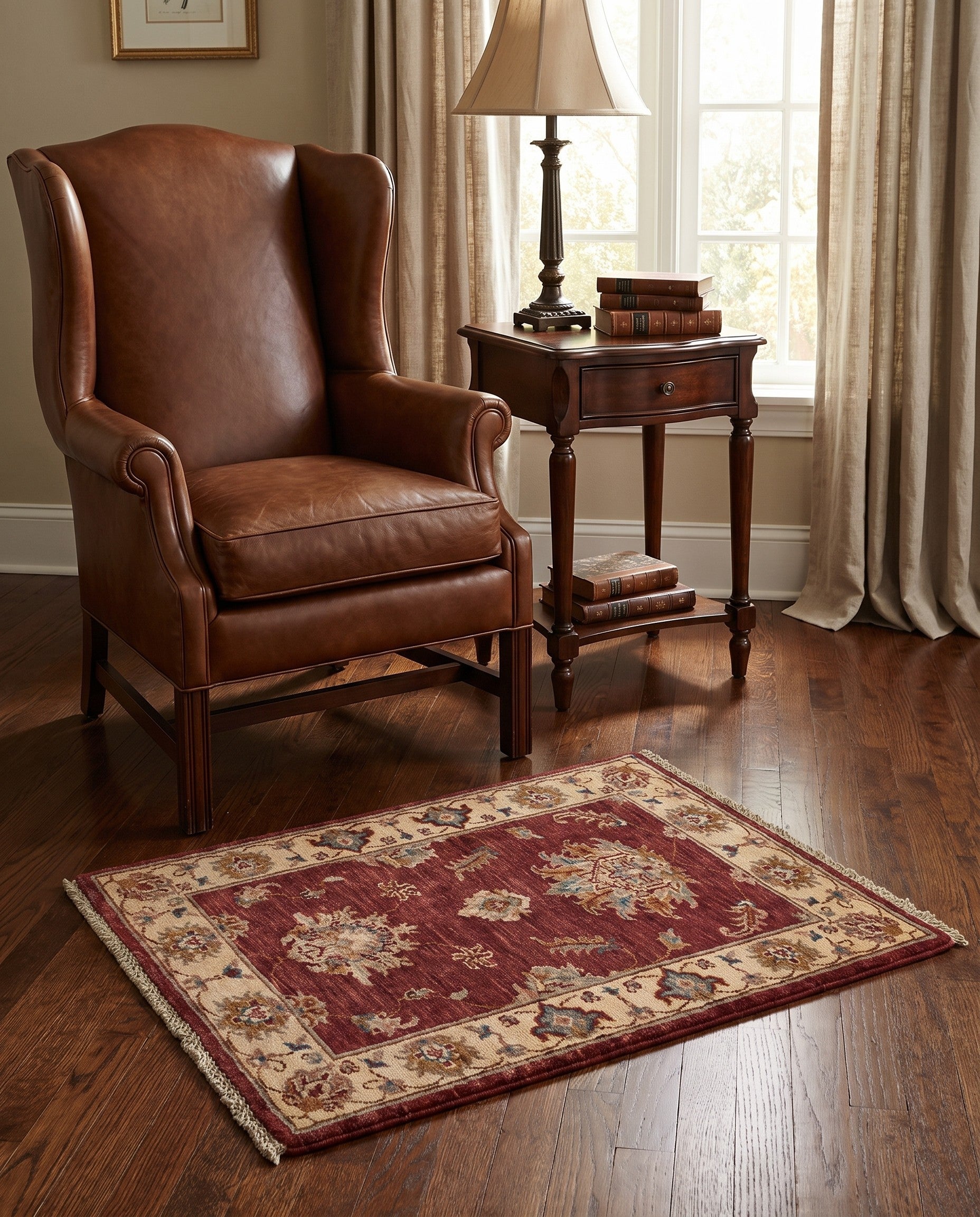 2' x 3' 5 Hand Knotted Ziegler Rug