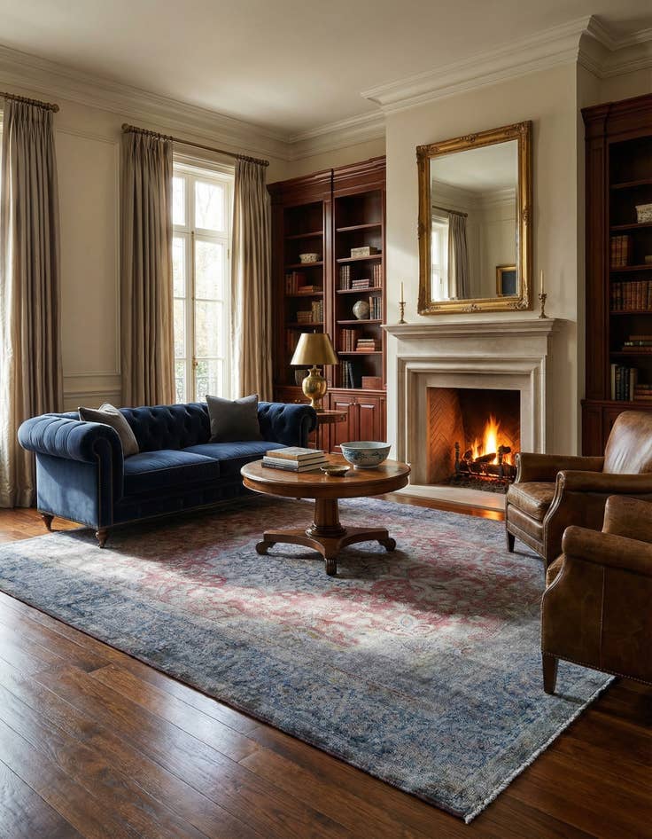 Detail image of 8' 9 x 11' 5 Vintage Royal Wool Rug