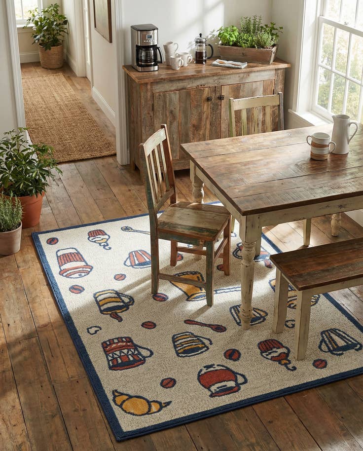 Detail image of 5' x 7' 7 Easy-Clean Indoor / Outdoor Rug
