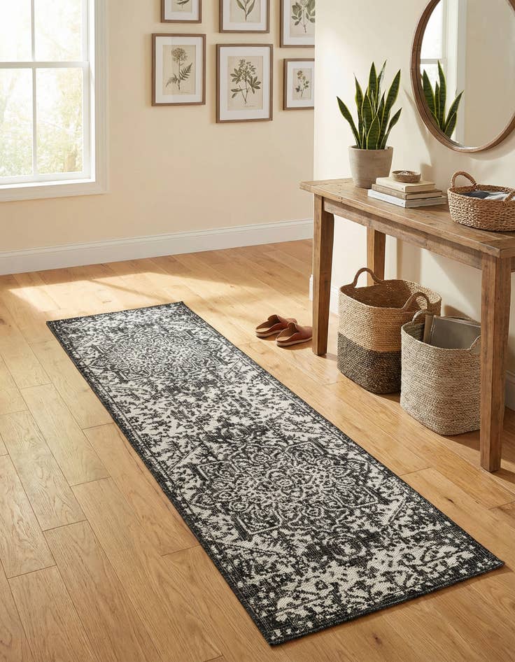Detail image of 2' x 8' Easy-Clean Jill Zarin Dubai Indoor / Outdoor Runner Rug