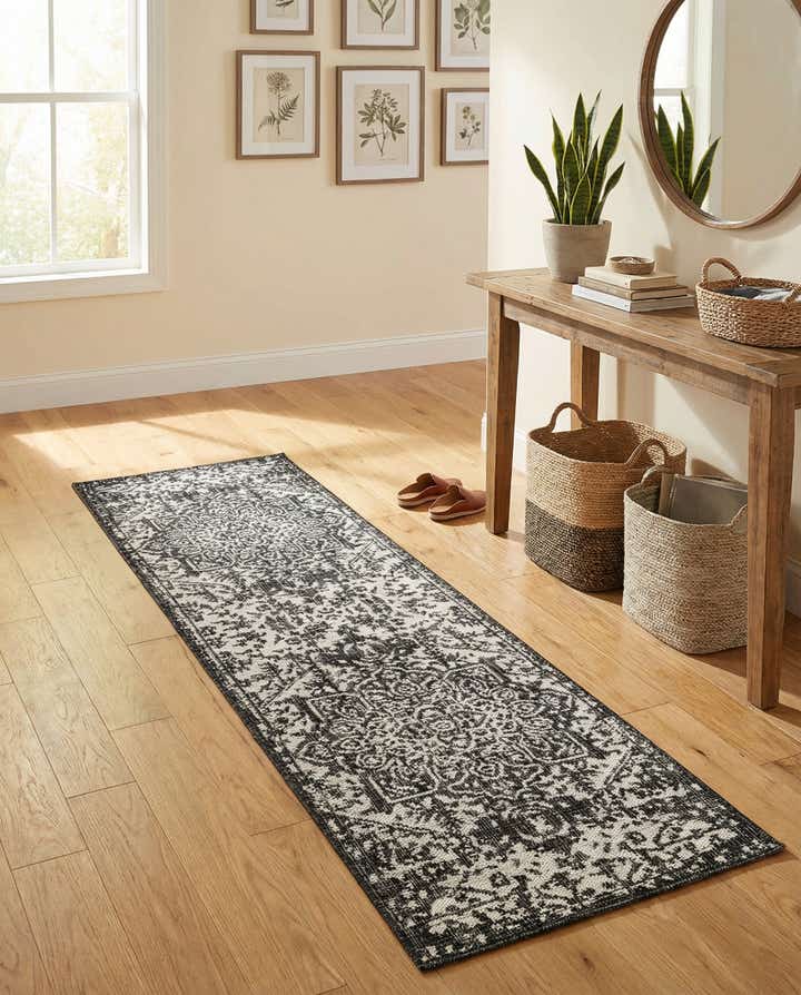 2' x 8' Easy-Clean Jill Zarin Dubai Indoor / Outdoor Runner Rug