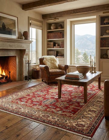 5' 7 x 8' 1 Kazak Wool Rug