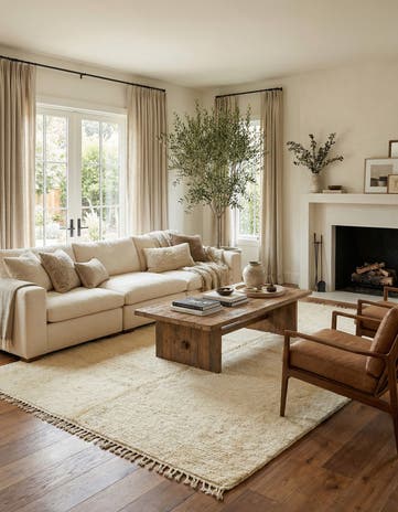 6' 2 x 9' 8 Hand Knotted Moroccan Wool Rug