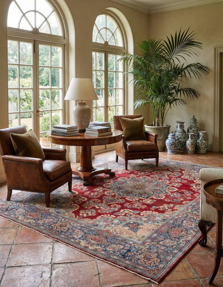 Detail image of  9' x 12' 2  Hand Knotted Kerman Persian Wool Rug