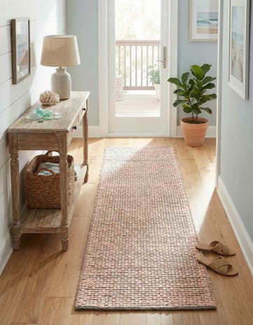 2' x 6' 1 Seaside Pearl Jute Runner Rug