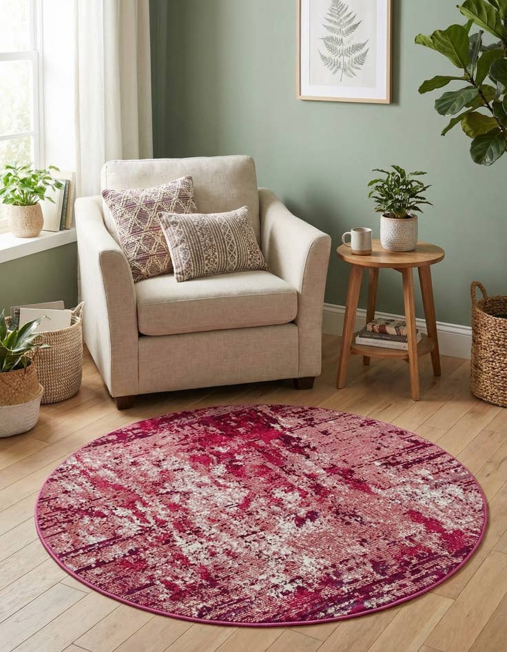 Detail image of  4' x 4' Starlight Round Rug