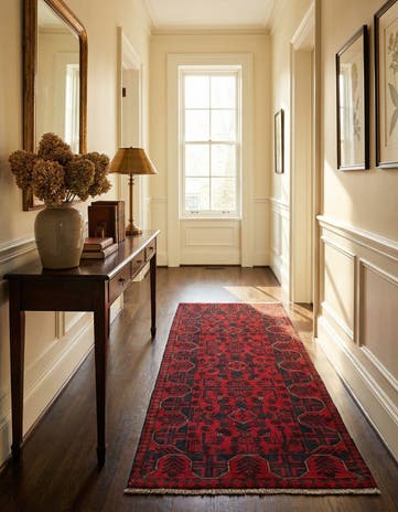 2' 7 x 6' 5 Hand Knotted Khal Mohammadi Wool Runner Rug