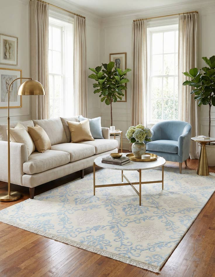 Detail image of 5' 7 x 7' 10  Hand Knotted Darya Rug