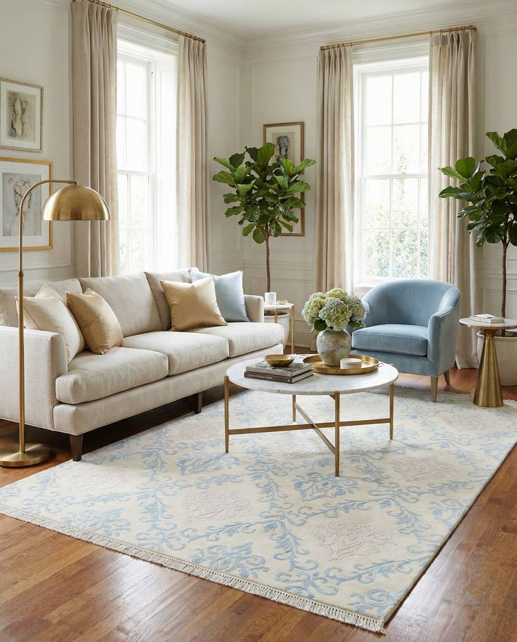 Detail image of 5' 7 x 7' 10 Hand Knotted Darya Rug