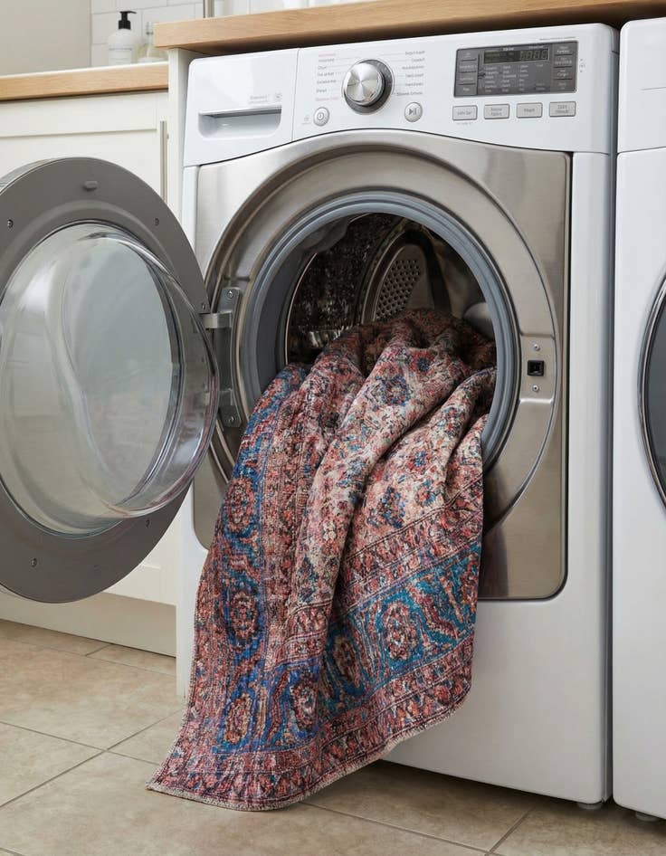 Detail image of 7' 10 x 10'  Washable Maahru Rug