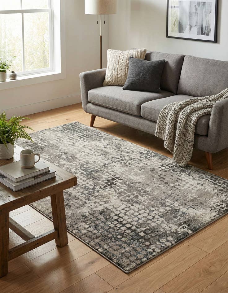 Detail image of 5' x 8'  Washable Spectrum Rug