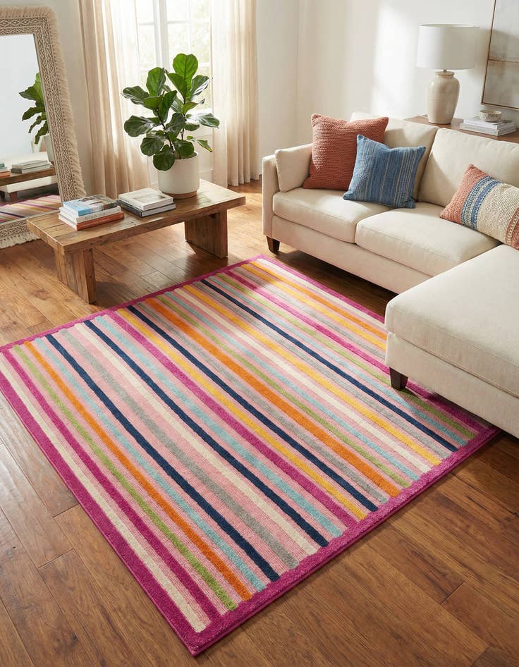 Detail image of 7' 10 x 7' 10 Easy-Clean Aruba Indoor / Outdoor Square Rug