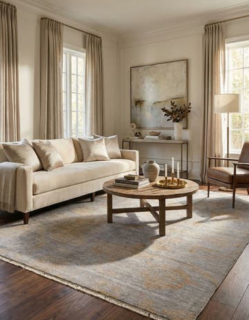 6' 3 x 9' 7 Hand Knotted Darya Wool Rug