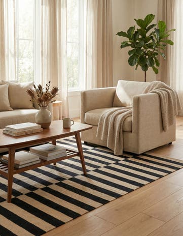 4' 2 x 5' 10 Hand Woven Kilim Modern Wool Rug