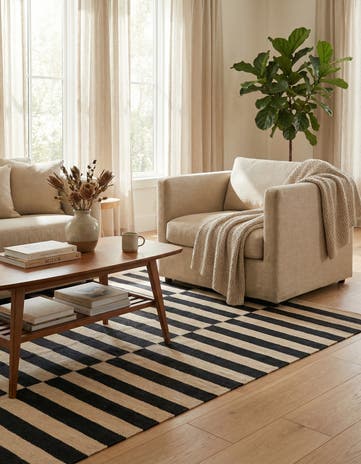 4' 2 x 5' 10 Hand Woven Kilim Modern Wool Rug