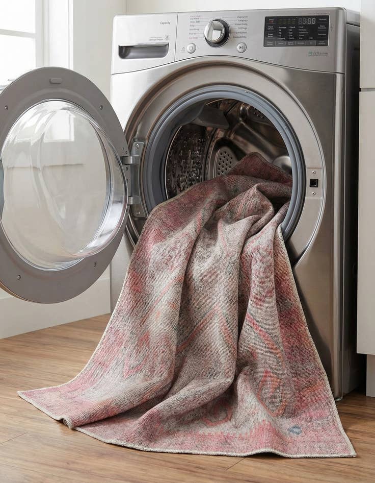 Detail image of 7' 3 x 7' 3  Washable Sisu Square Rug