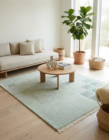 5' 8 x 7' 7 Hand Knotted Nepal Wool Rug