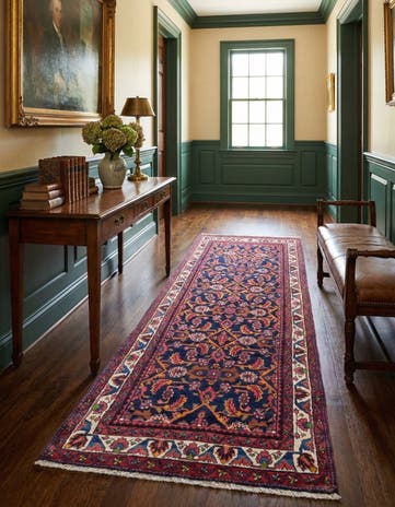 3' 9 x 9' 10 Malayer Wool Runner Rug