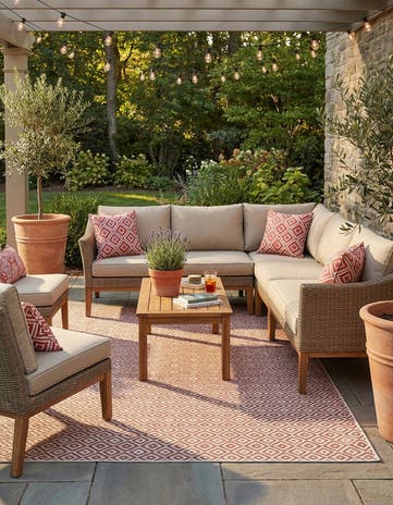 9' x 12' Easy-Clean Jill Zarin Costa Rica Indoor / Outdoor Rug