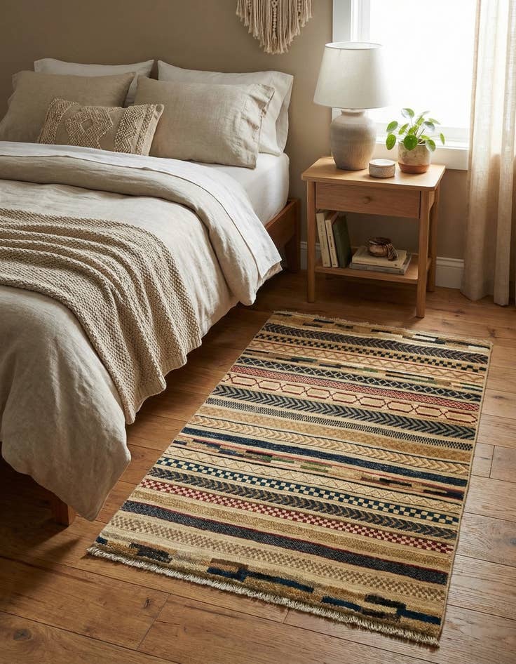 Detail image of 2' 9 x 4' 1  Hand Knotted Darya Rug