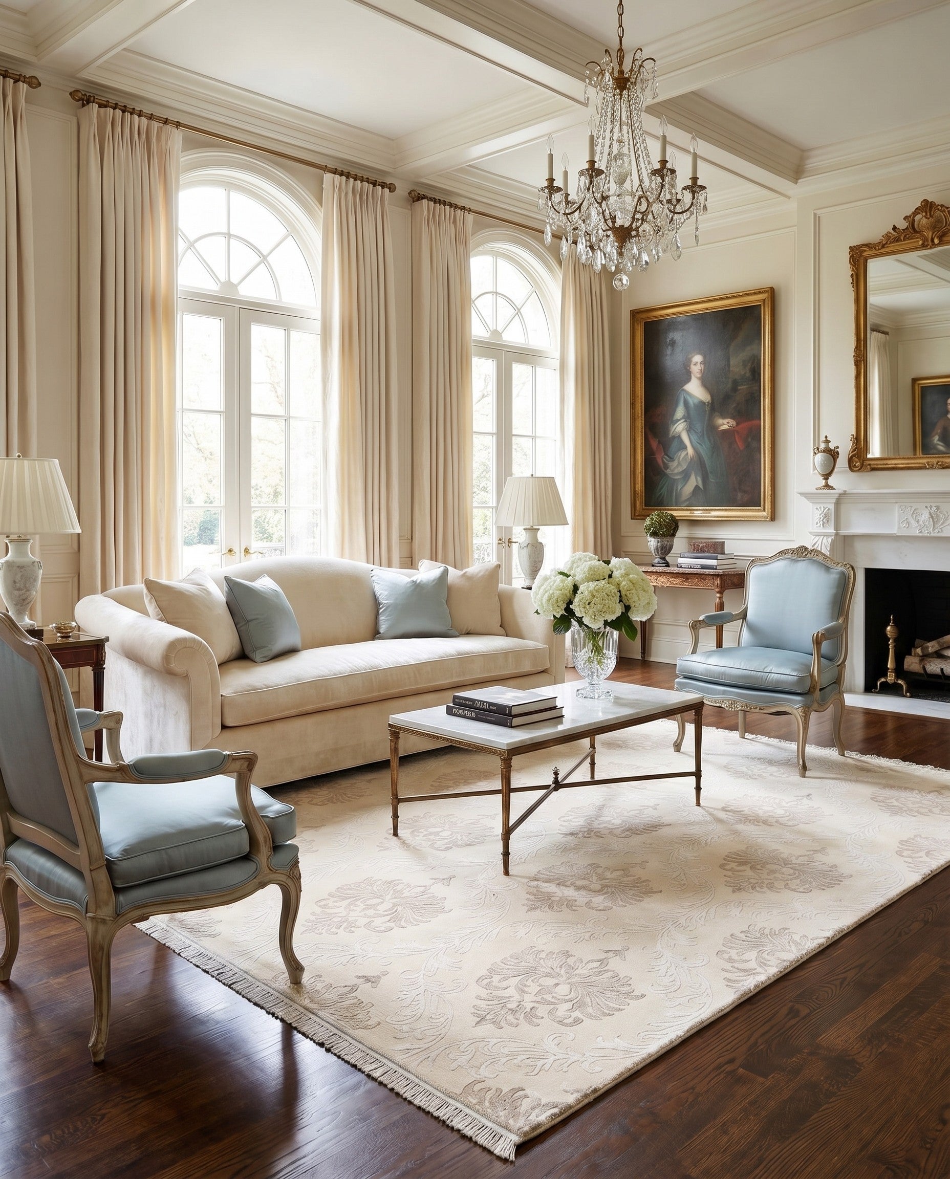 5' 7 x 8' 1 Hand Knotted Darya Wool Rug