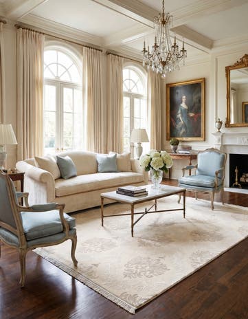 5' 7 x 8' 1 Hand Knotted Darya Wool Rug