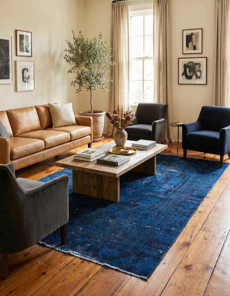 Detail image of 3' 8 x 6' 8  Hand Knotted Ultra Vintage Persian Wool Rug