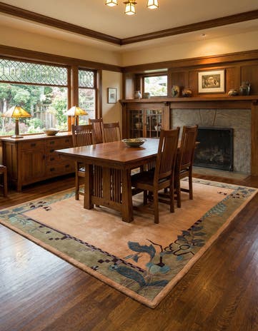 6' 6 x 9' 7 Hand Knotted Nepal Wool Rug