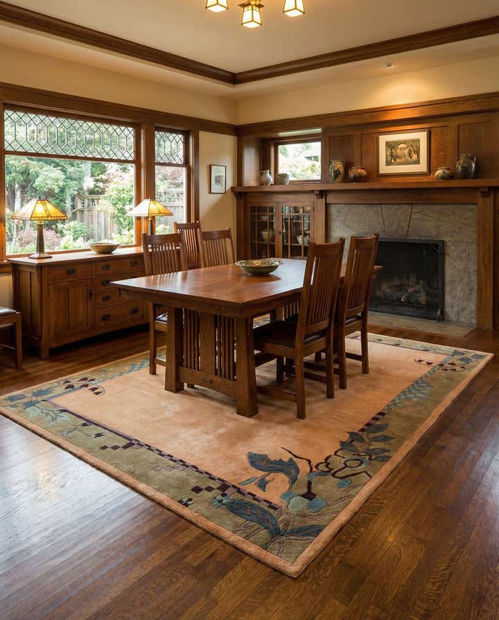 6' 6 x 9' 7 Hand Knotted Nepal Wool Rug