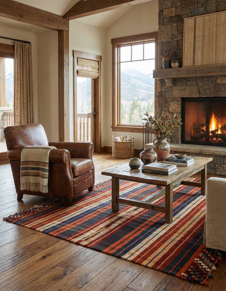 Detail image of 5' 3 x 6' 9 Jajim Rug