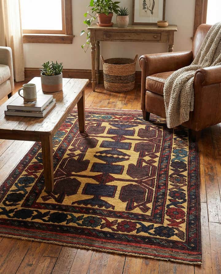 2' 10 x 4' 4 Hand Knotted Sumak Wool Rug