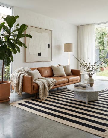 5' 7 x 7' 10 Hand Woven Kilim Modern Wool Rug