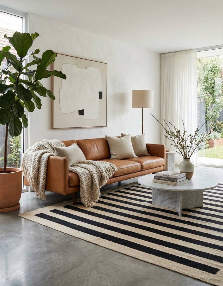 Detail image of 5' 7 x 7' 10  Hand Woven Kilim Modern Wool Rug