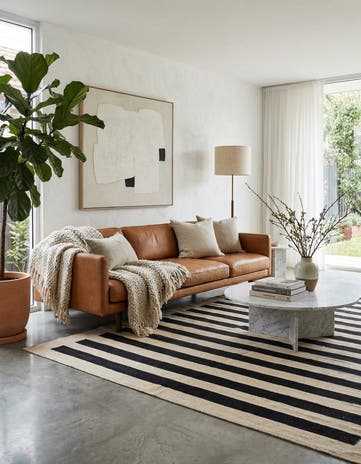 5' 7 x 7' 10 Hand Woven Kilim Modern Wool Rug