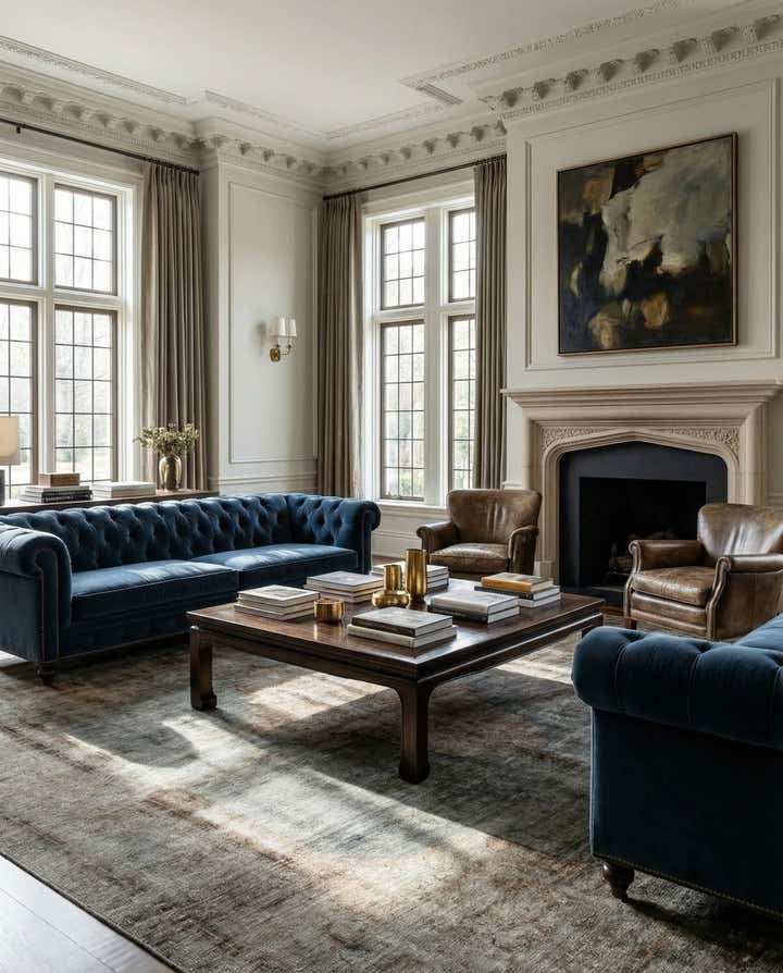 6' 8 x 10' 2 Vintage Royal Wool Rug