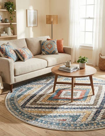 5' 3 x 5' 3 Aramis Round Rug